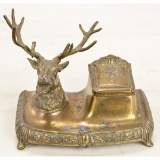 Stag Head Inkwell