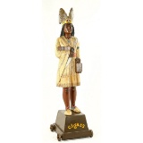 Carved Wood Cigar Store Figure Indian