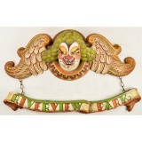 Jo Mead Riverview Clowns Wall Sculptures (2)