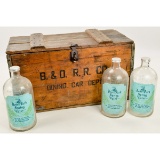 Deer Parks Spring Water Bottles in Wooden Crate