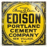 Edison Portland Cement SS Porcelain Sign
