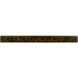 Large Wood Sign From Goodall's Gas Station