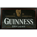 Guinness Draught Mirrored Sign Framed