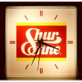 Shurfine Light-Up Advertising Clock