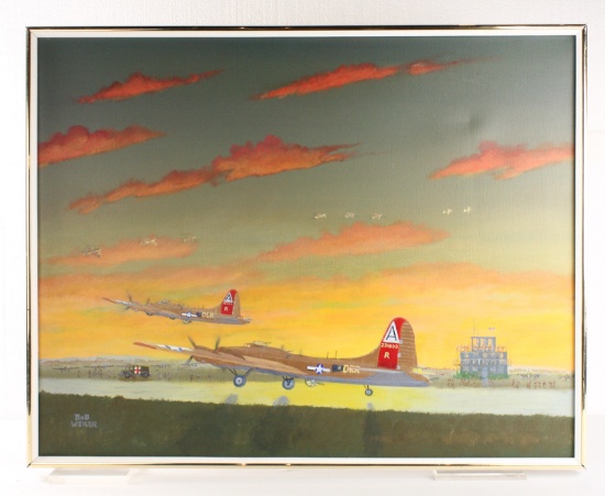 Bob Weiler "Boeing 13-17's" Painting