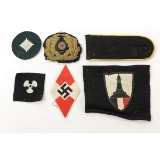 6 Pieces of Misc. WWII German Insignia