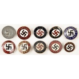 Lot of 10 German Party Pins