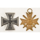 Lot of 2 German Spanish Cross and Iron Cross