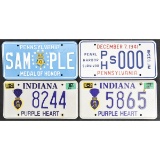 Lot of 4 Patriotic License Plates