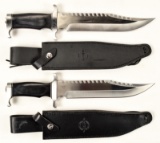 Hibben Survivor Bowie Knives w/Sheaths (2)