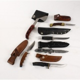 Lot of Knives and Buck Camping Axe