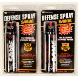 (2) Cannisters Sabre Defense Spray