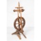 Late 1800s Wooden Castle Spinning Wheel