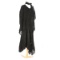 1920's Two-Piece Black Silk Velvet Evening Dress