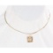 14k Gold Necklace with Chai Symbol