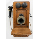 Kellogg Wooden Wall Telephone