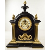 Ansonia Large Steel Case Mantle Clock