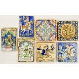 Vintage Persian Tiles and Fabrics