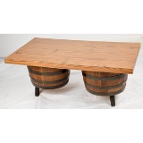 Whiskey Barrel Coffee Table