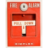 Vintage SimpleX Fire Alarm Pull Station