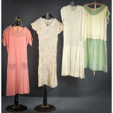 Four 1920's Women's Day Dresses