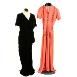 Two 1940's Evening Gowns