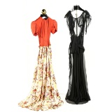 Two 1930's Full Length Formal Gowns