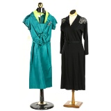 Two 1950's Women's Sheath Dresses