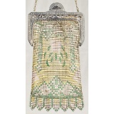 1920-30s Whiting & Davis Enamel Mesh Purse