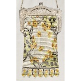 1920-30s Whiting & Davis Enamel Mesh Purse