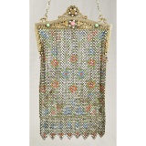 1920-30s Mandalian Enamel Mesh Purse