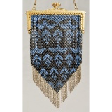 1920-30s Mandalian Enamel Mesh Purse