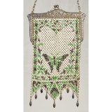 1920-30s Mandalian Enamel Mesh Purse