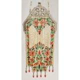 1920-30s Mandalian Enamel Mesh Purse