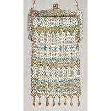 1920-30s Mandalian Enamel Mesh Purse