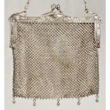 W.H.S. CO Early 1900s Ring Mesh Purse