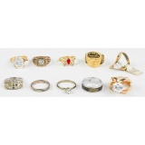 Various Mixed Lot of Costume Jewelry Rings