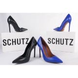 2 Pairs of Schutz Leather Pumps Sz 9 Black, Blue