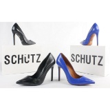 2 Pairs of Schutz Leather Pumps Sz 7 Black, Blue