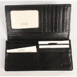 Coach 1984 Calfskin Large Black Wallet