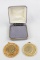 1972 Eisenhower & 1974 Kennedy Gold Plated Coins