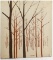 Vtg.1970's Marushka Landscape Tree Fabric Print