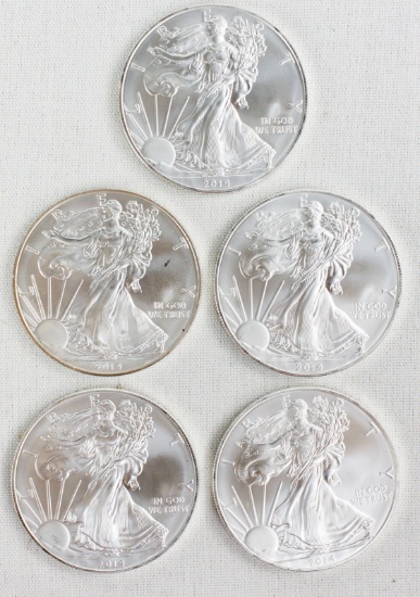 20 2014 Walking Liberty Silver Dollar Coins