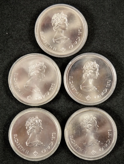 1974 10 Dollar Silver Canadian Olympics Coins