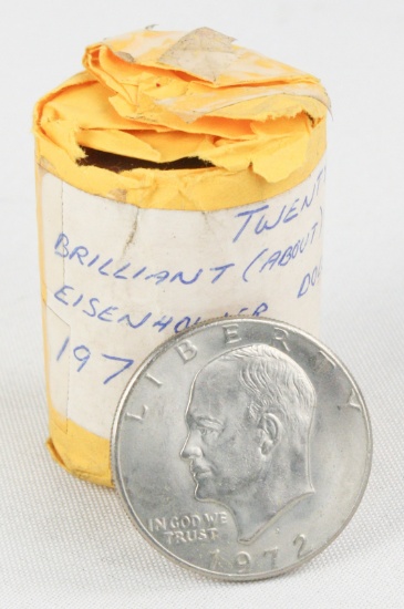 45 1970s Eisenhower Dollars