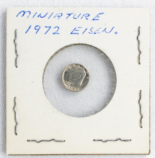 Miniature 1972 Eisenhower Dollar