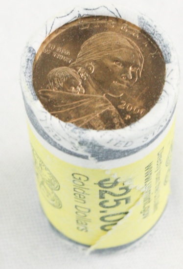 Lot of 3 Sacagawea $25 Bullion Coin Rolls