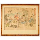 Reproduction of an Older Chinese Watercolor Painti