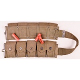 WWII M1 Garand Ammo Belt with 5 Flare Rounds