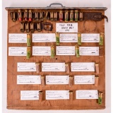 Vintage Paper Shotgun Shell Ammo Display